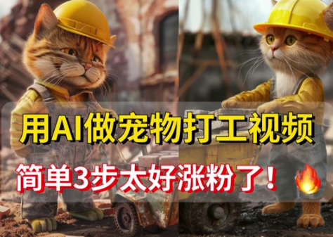 20天爆力涨粉1.2W，AI猫咪带货视频，加上AI产品种草，变现能力杠杠的